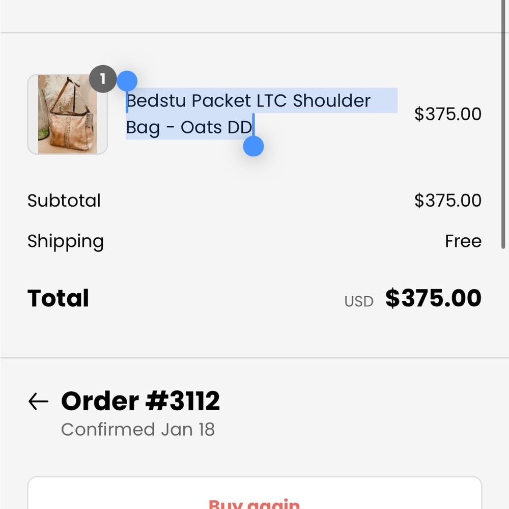 Bed Stu Oats Shoulder Bag